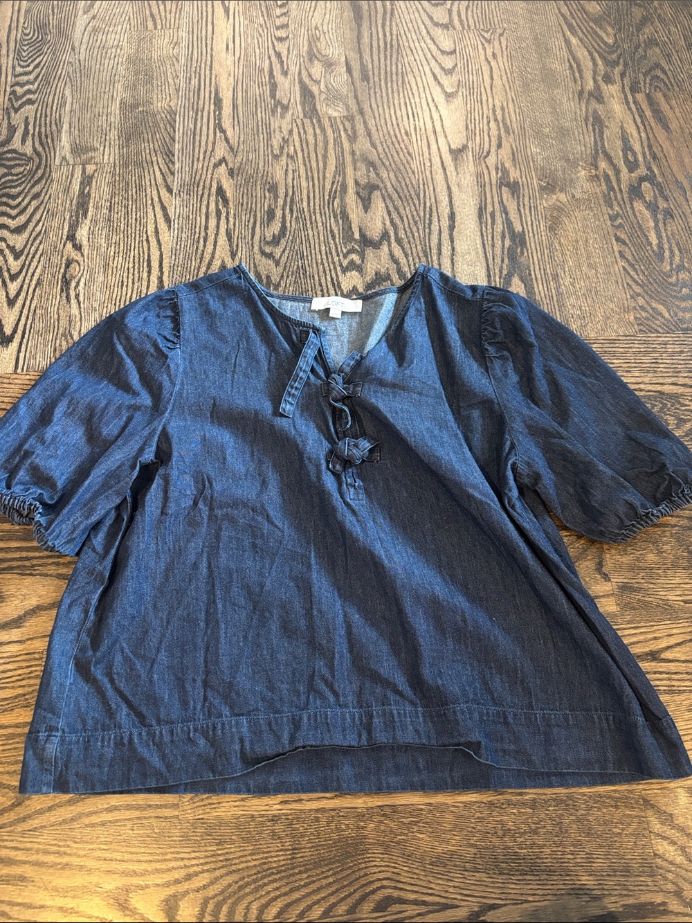 XL Denim loft top, NWOT